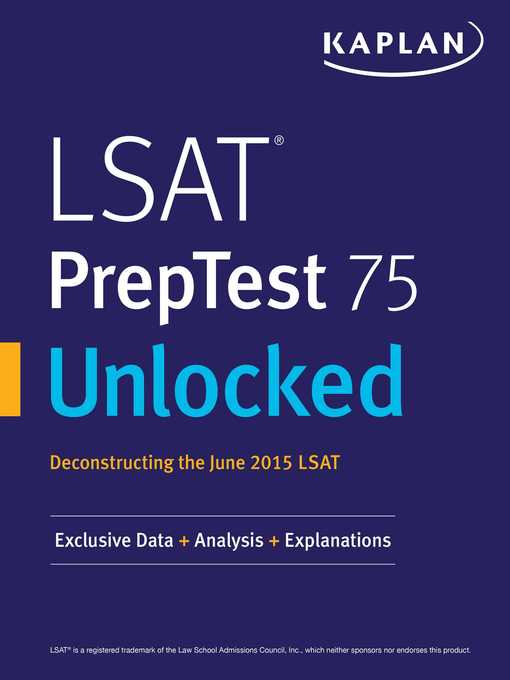 Title details for LSAT PrepTest 75 Unlocked by Kaplan Test Prep - Available